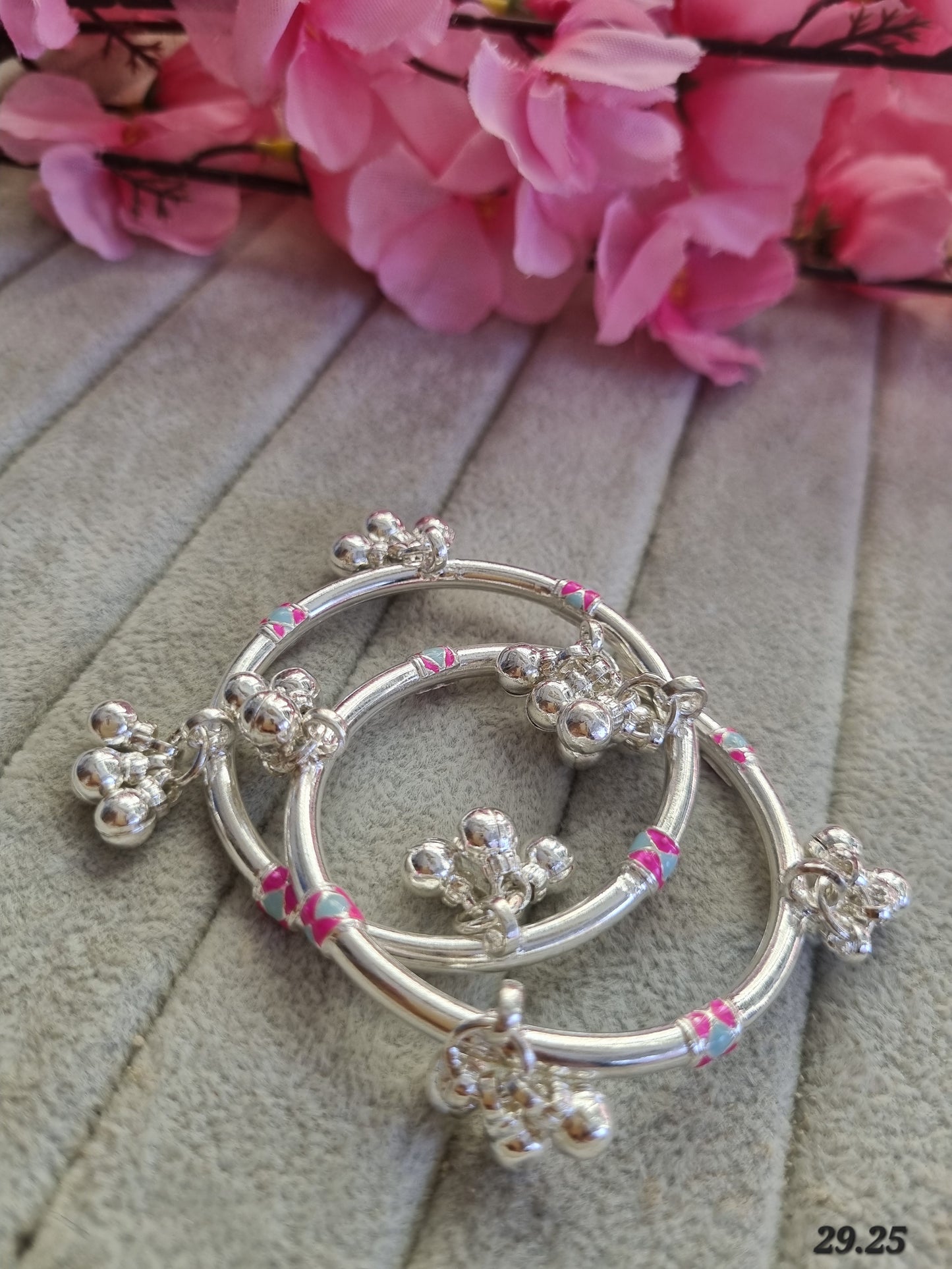 Sliver baby kada payal