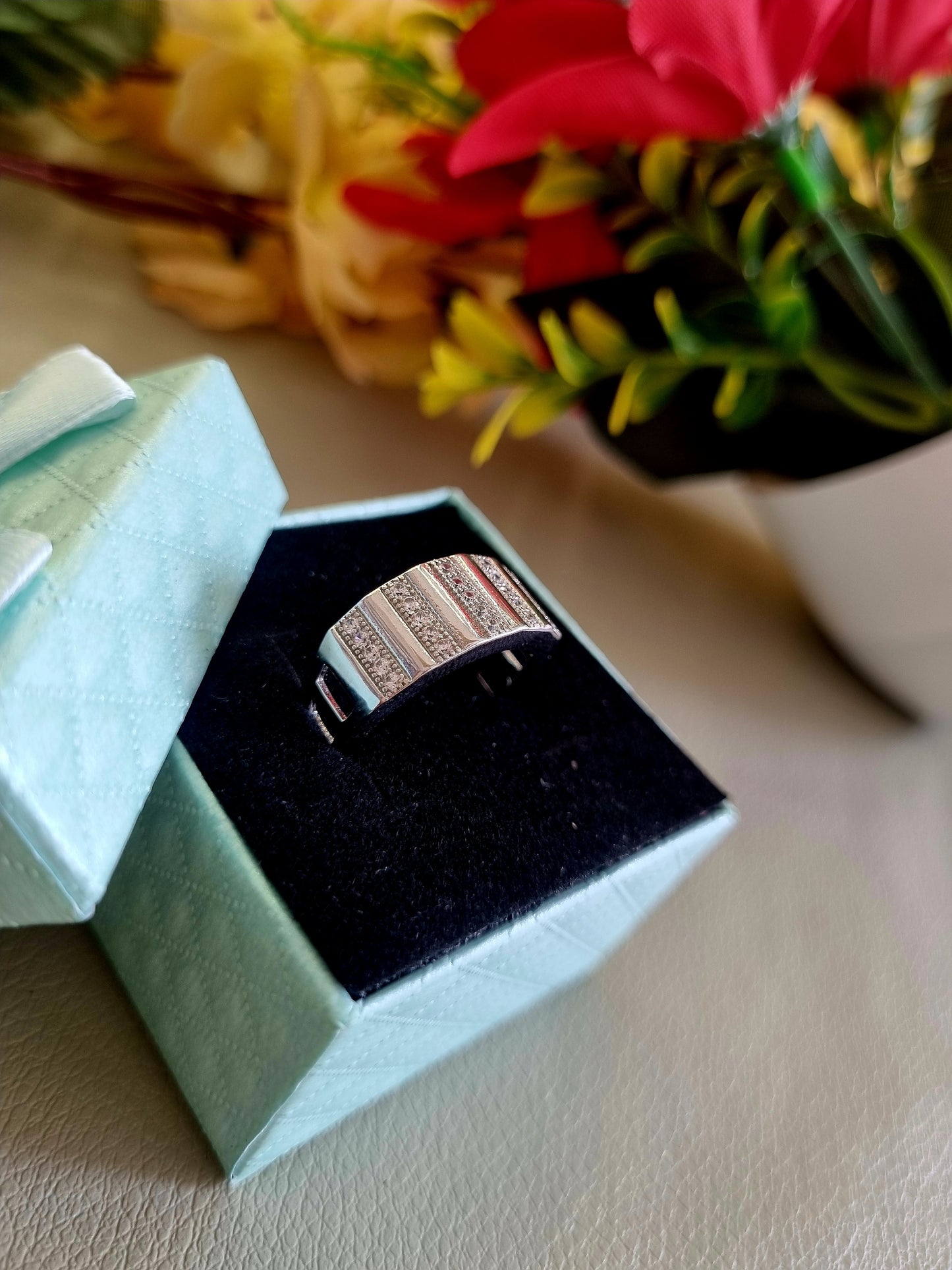 Sliver men's ring