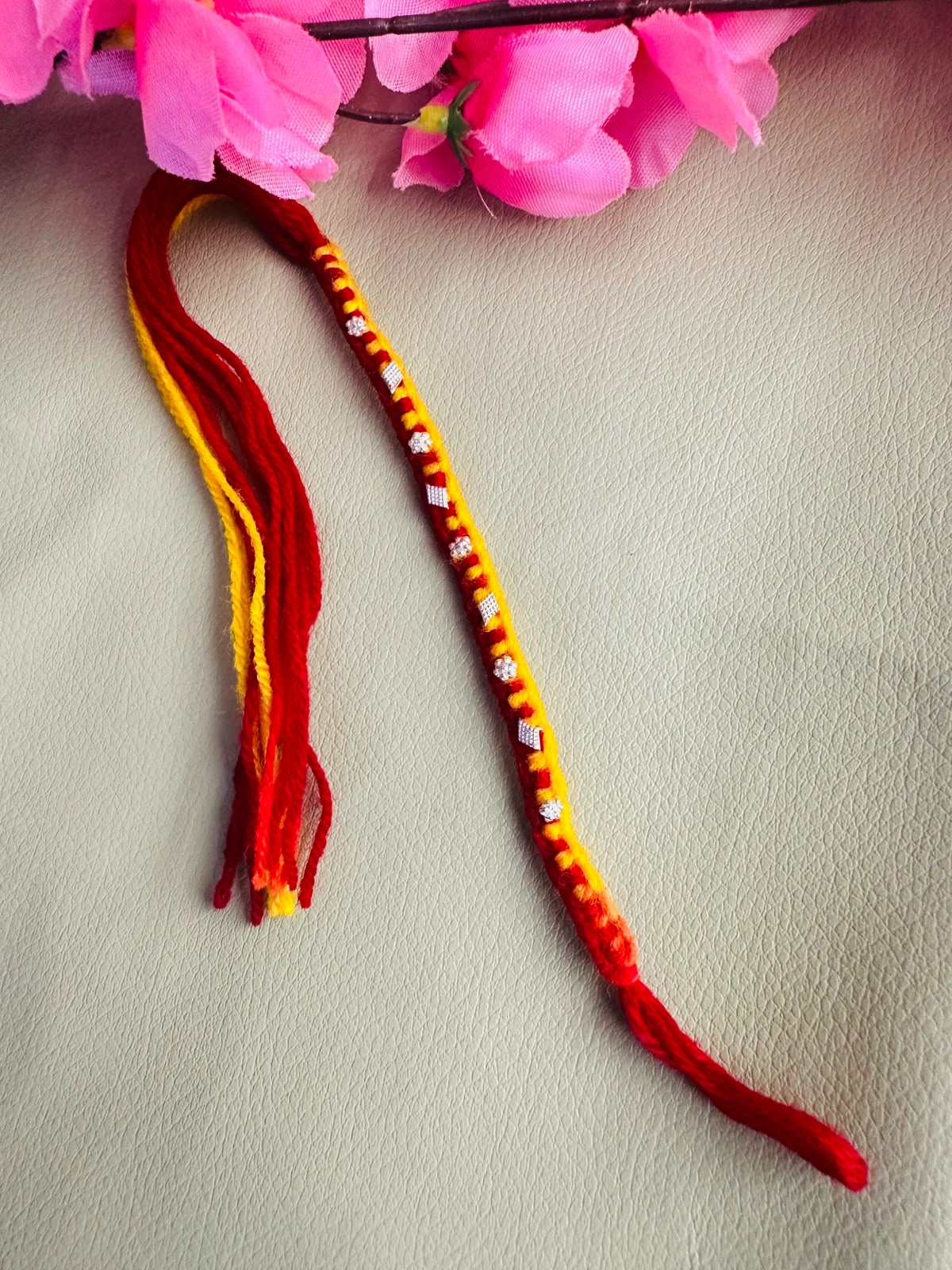 Premium silver rakhi