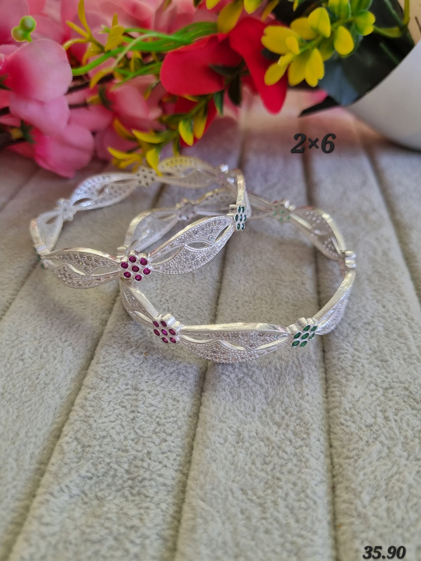 Premium silver daily wear bangles