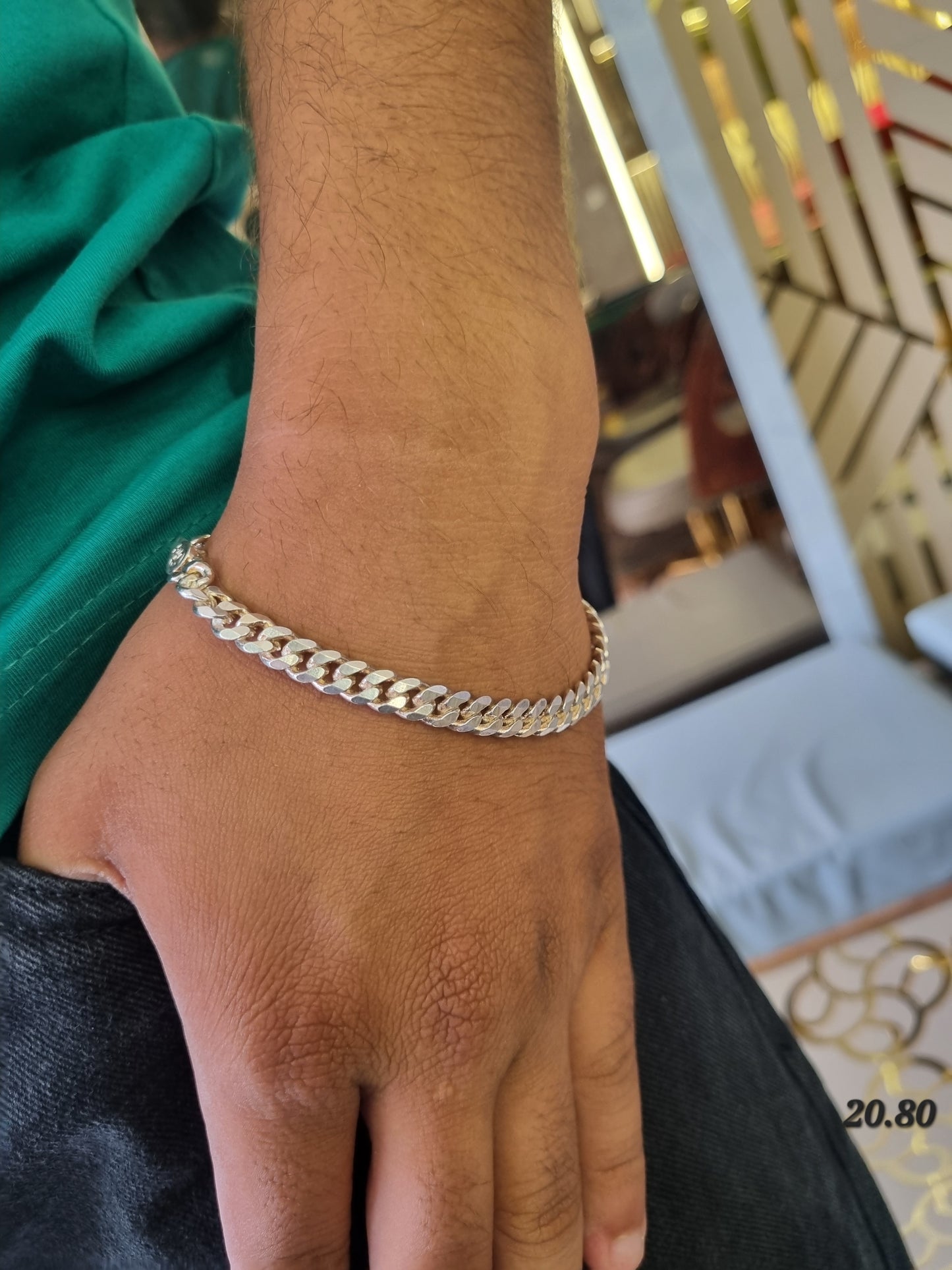 Sliver men's bracelet