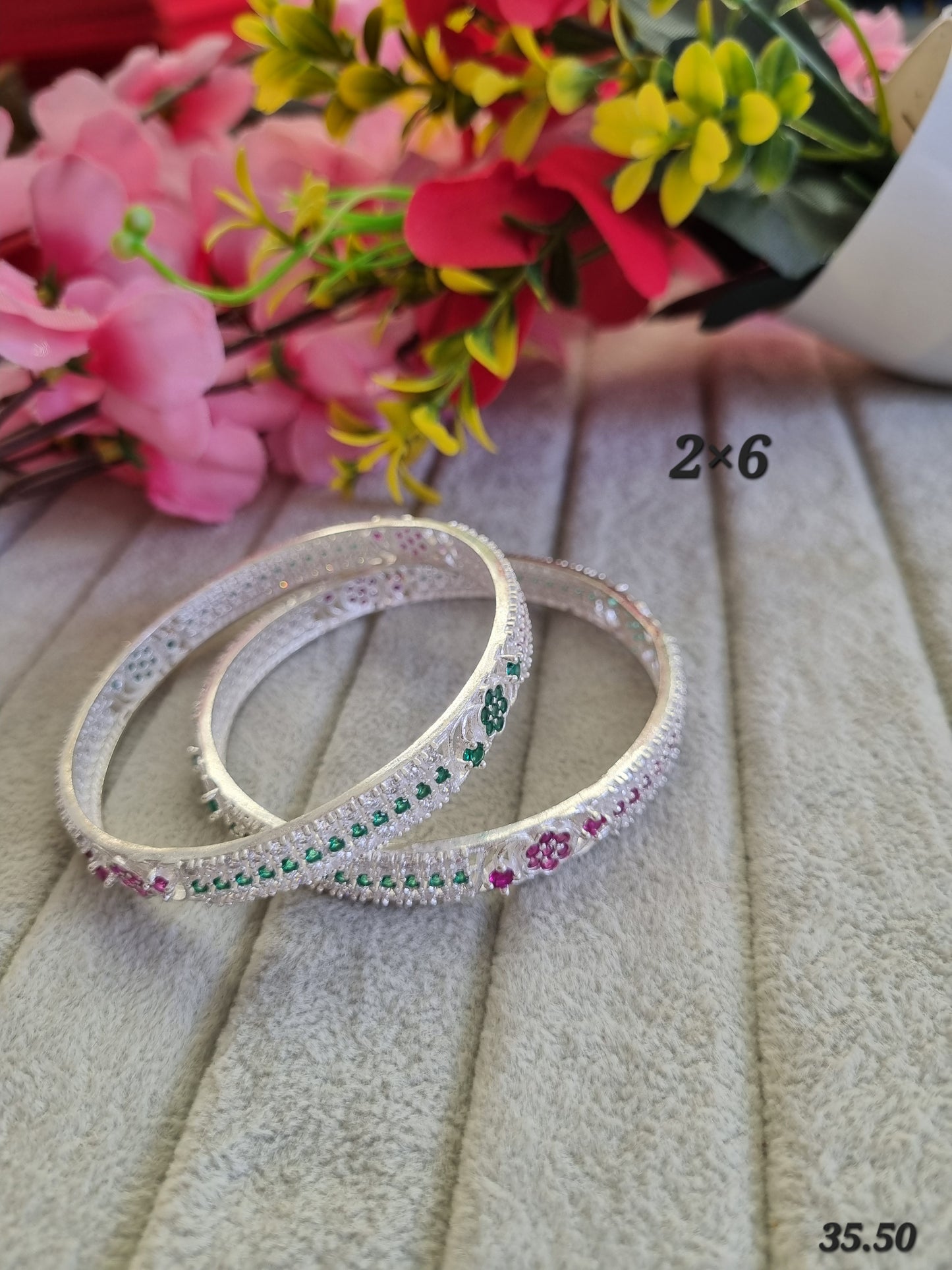 Premium silver daily wear bangles