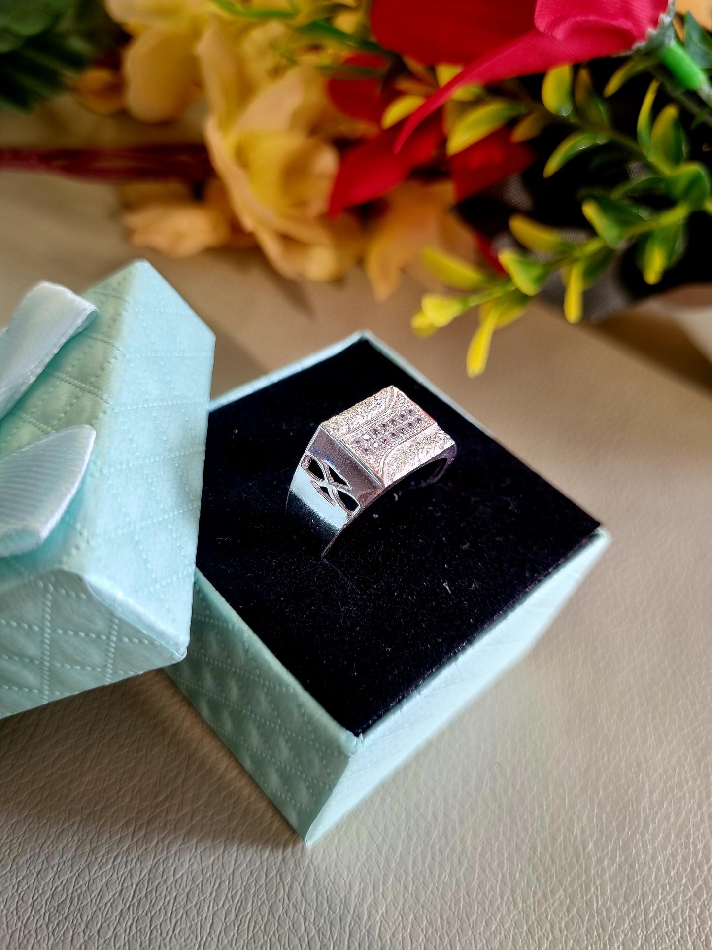 Sliver men's ring