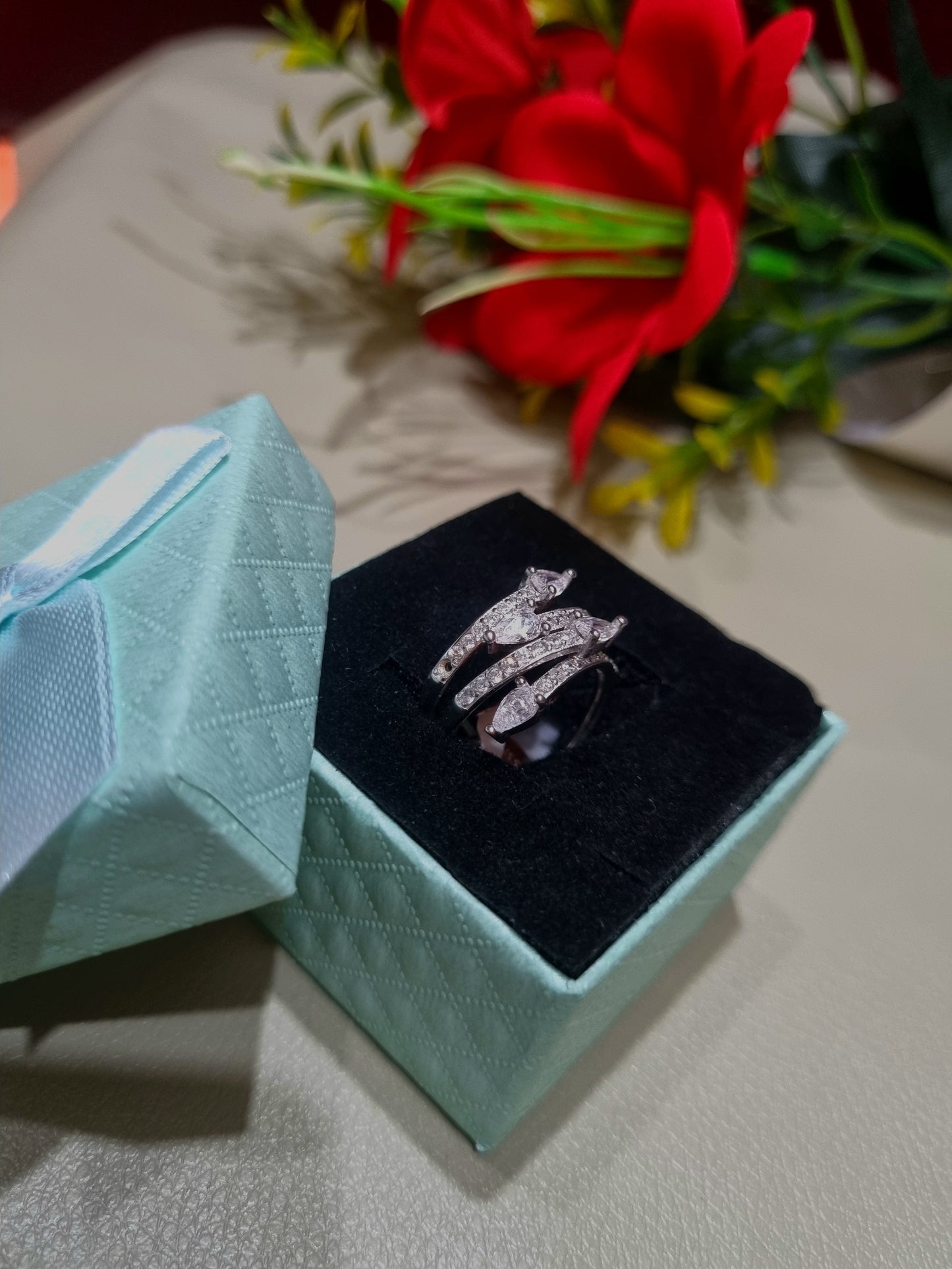 92.5 pure Silver Ladies ring
