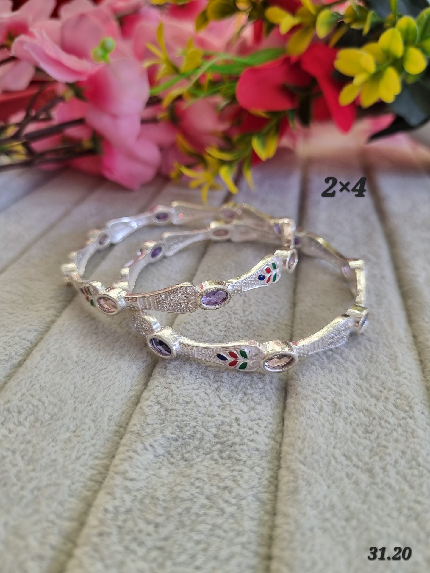 Premium silver daily wear bangles