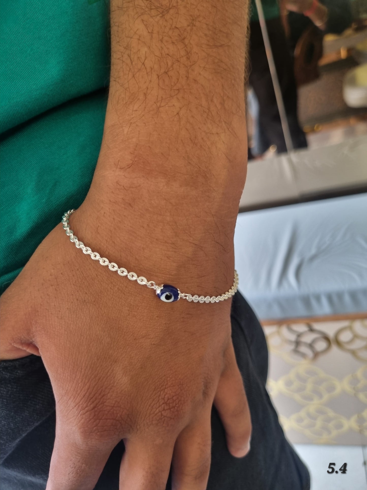Silver men's bracelet