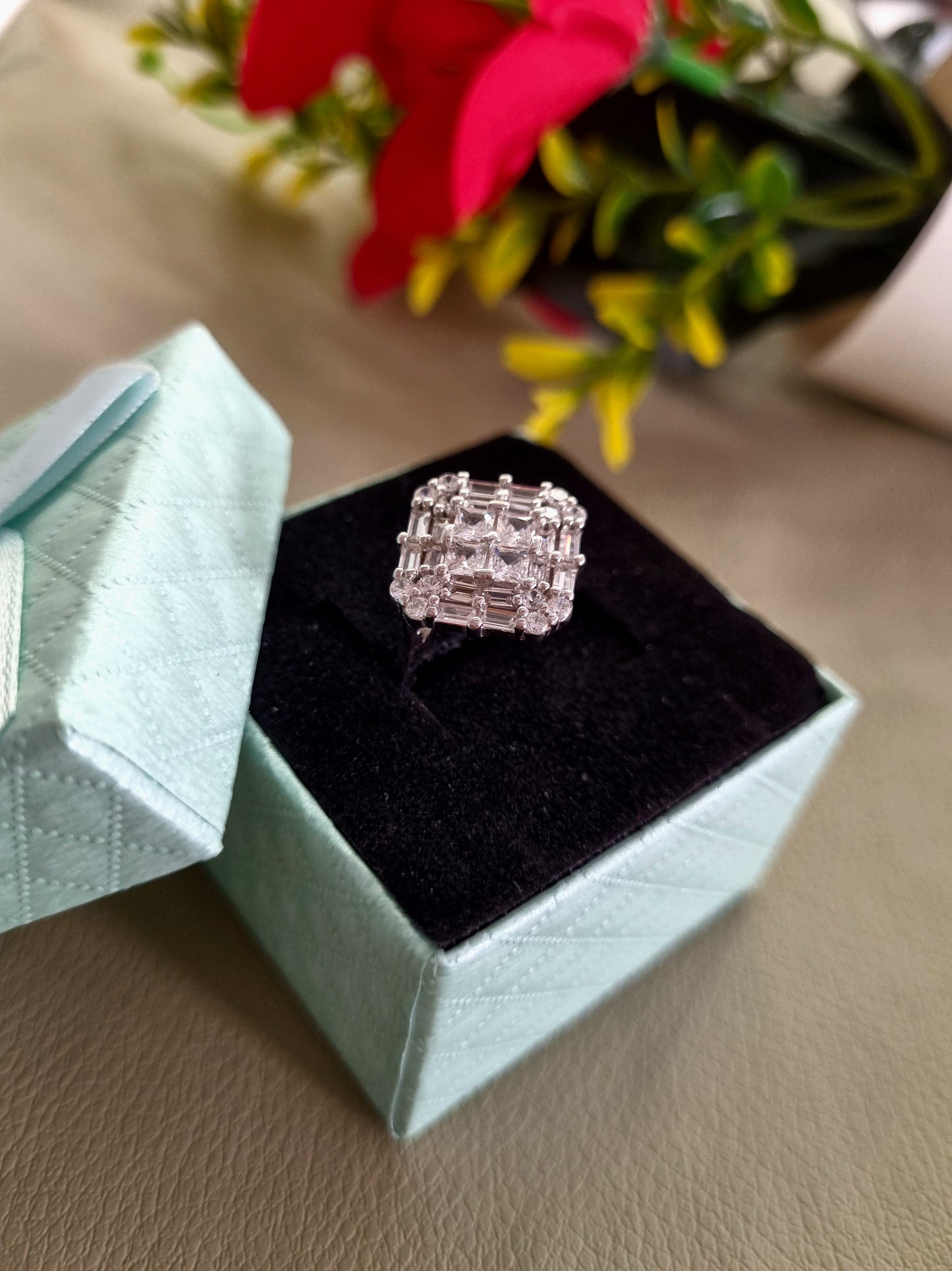 92.5 pure Silver Ladies ring