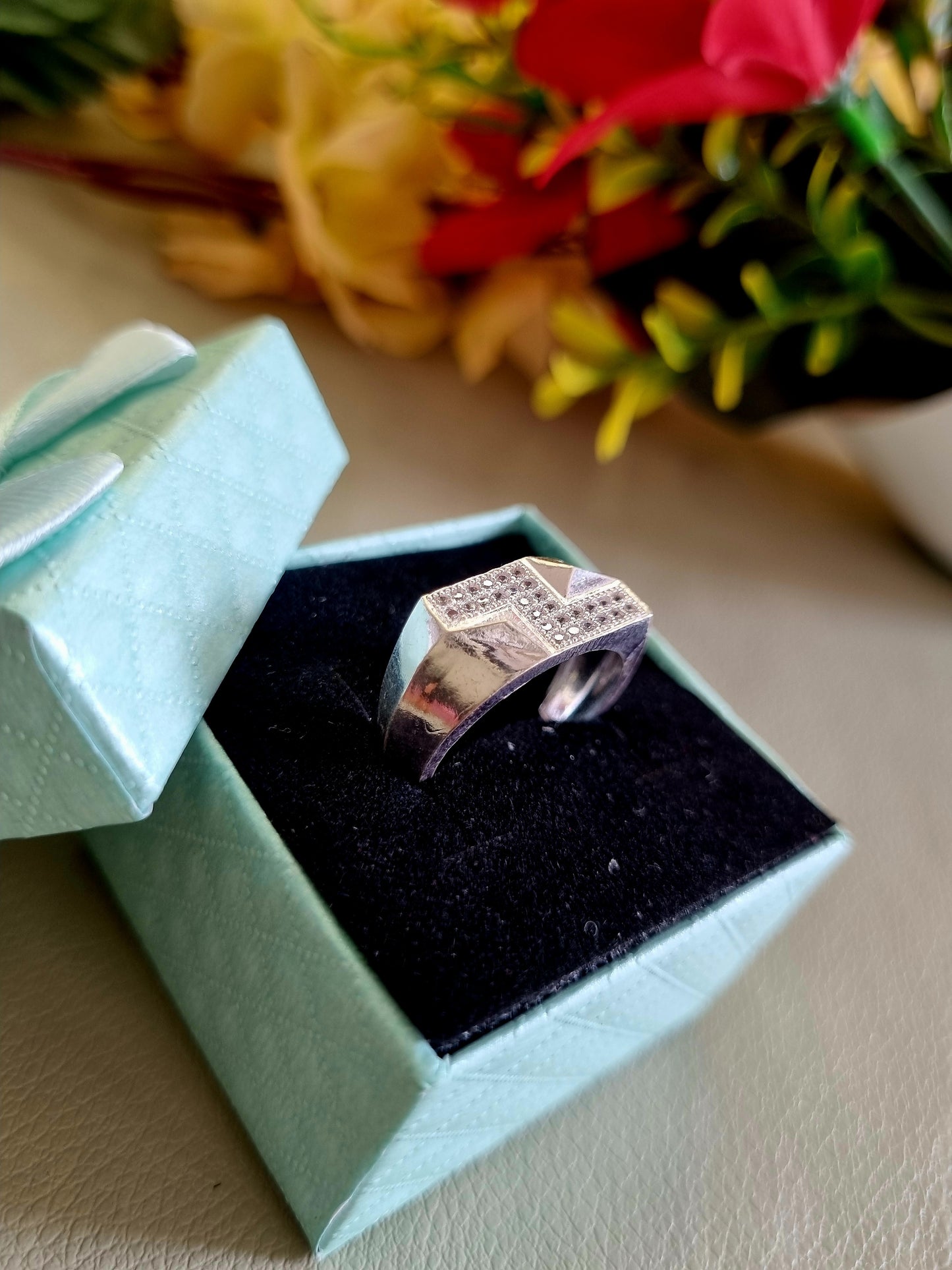 Sliver men's ring