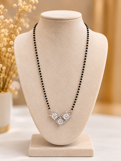 Sparkling Heart Crystal Mangalsutra