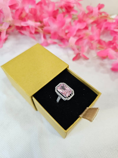 Blush Pink Princess Halo Ring