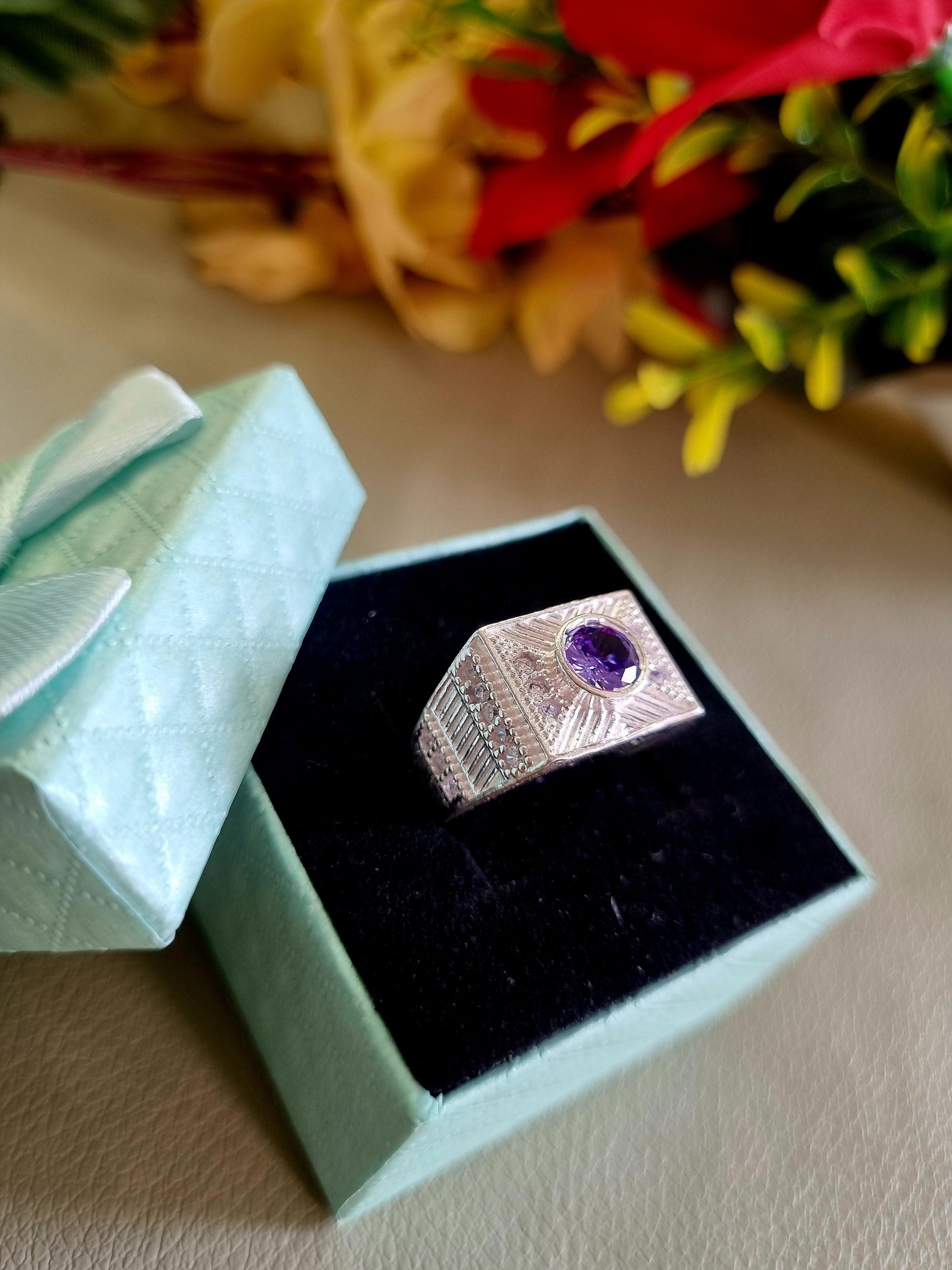 Sliver men's ring