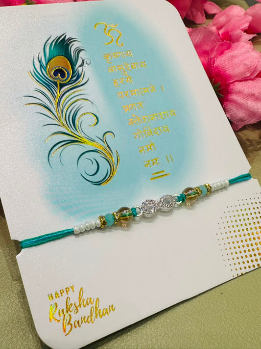 Premium silver rakhi