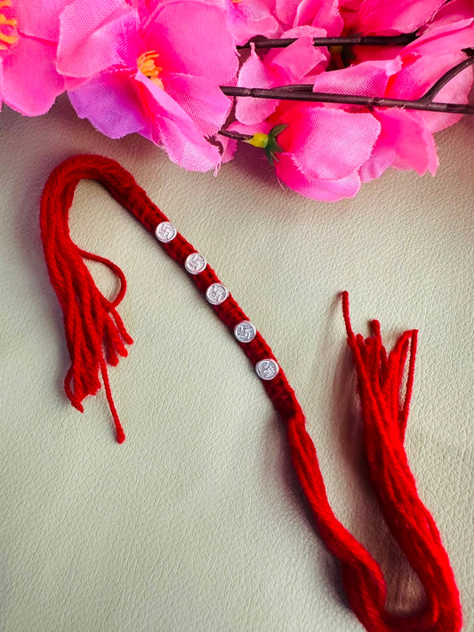 Premium silver rakhi