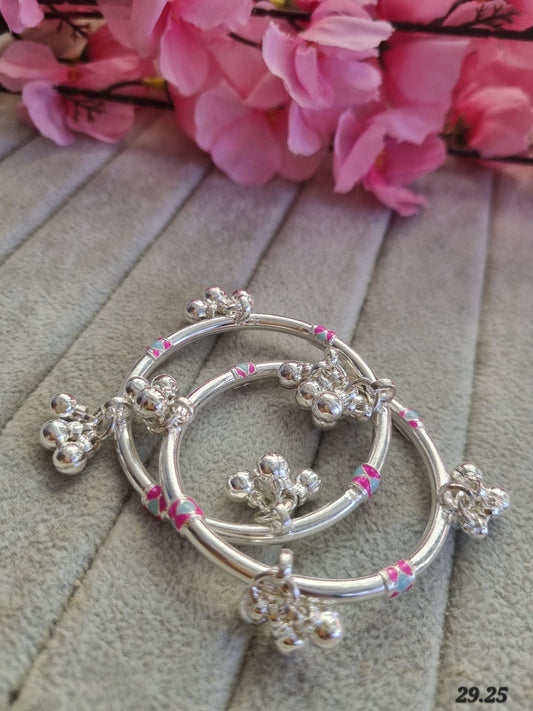 Sliver baby kada payal