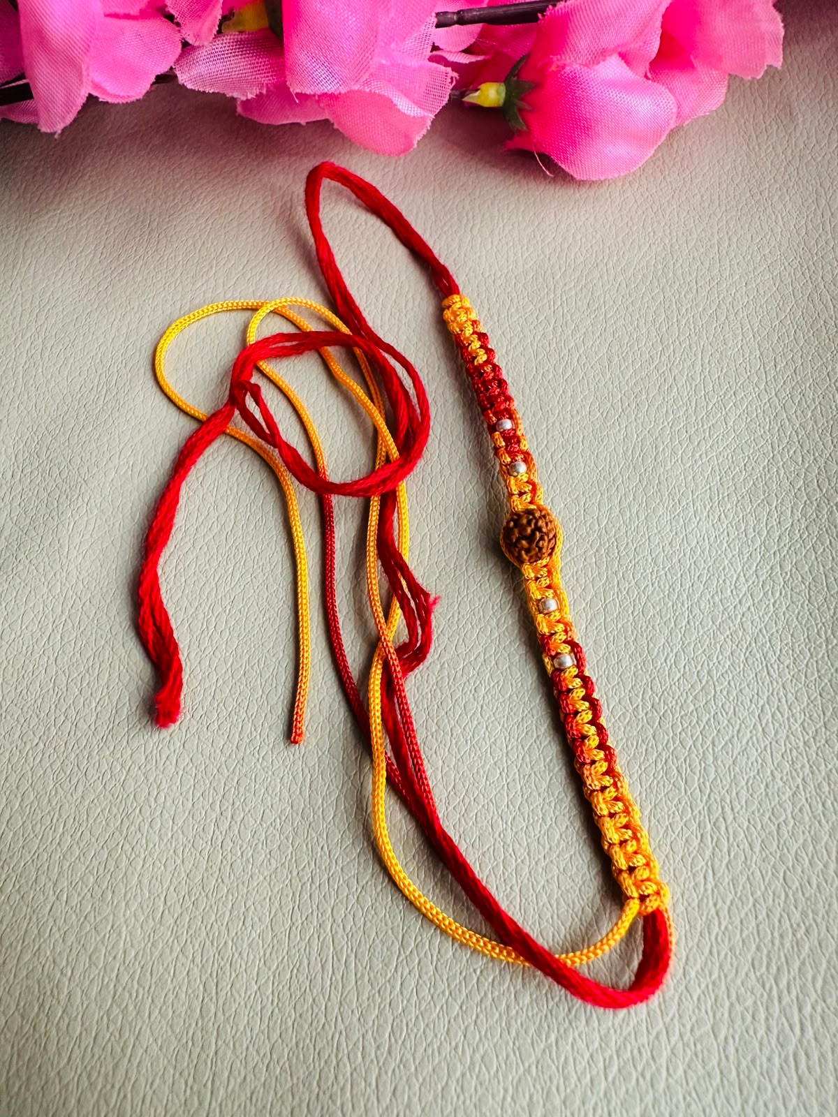 Premium silver rakhi