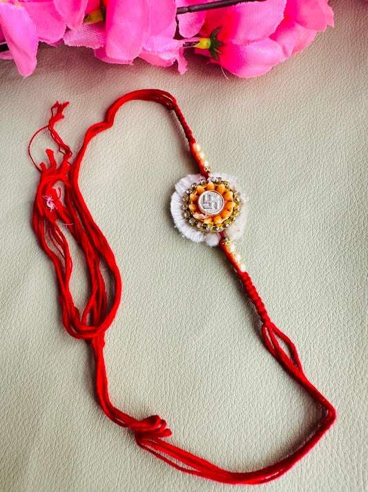 Premium silver rakhi