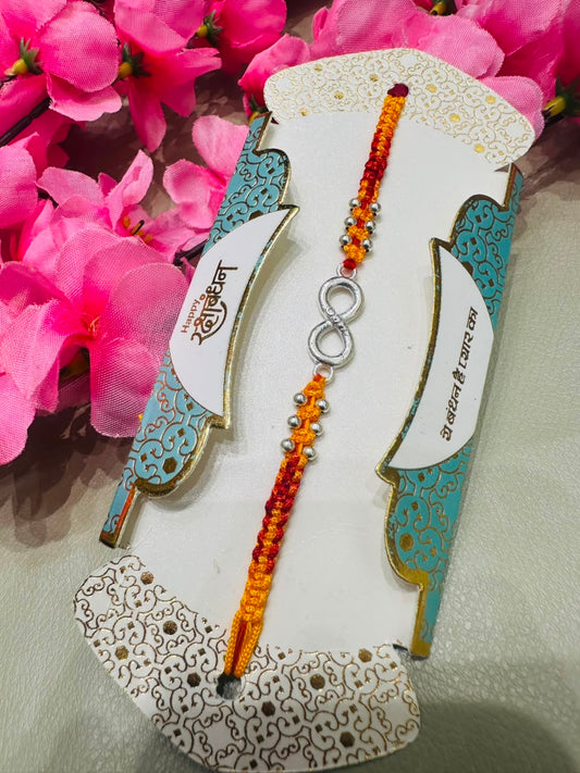Premium silver rakhi