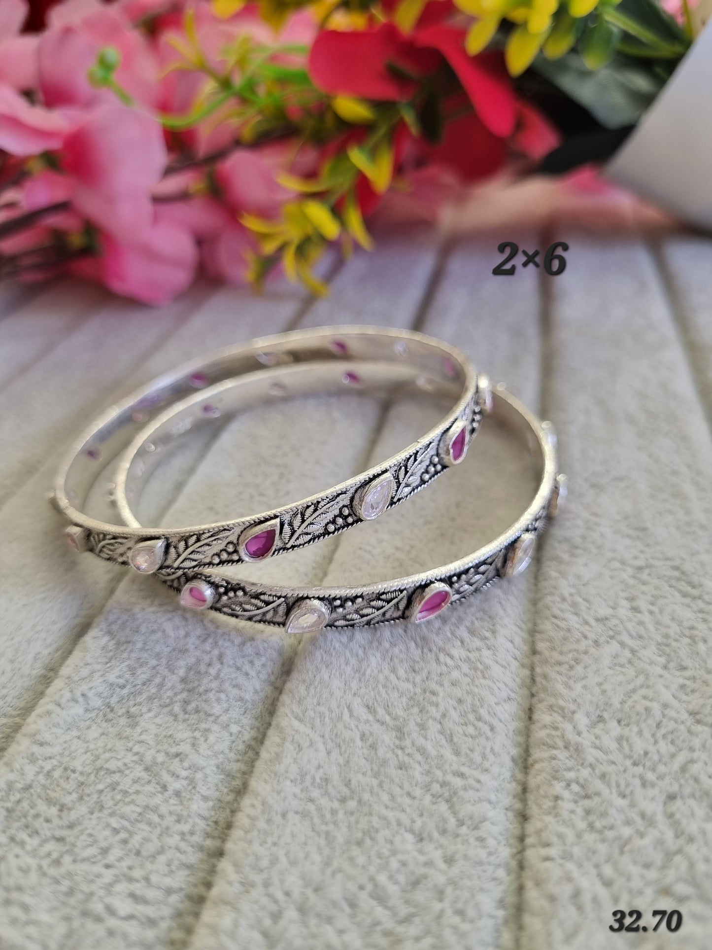 Premium silver daily wear bangles