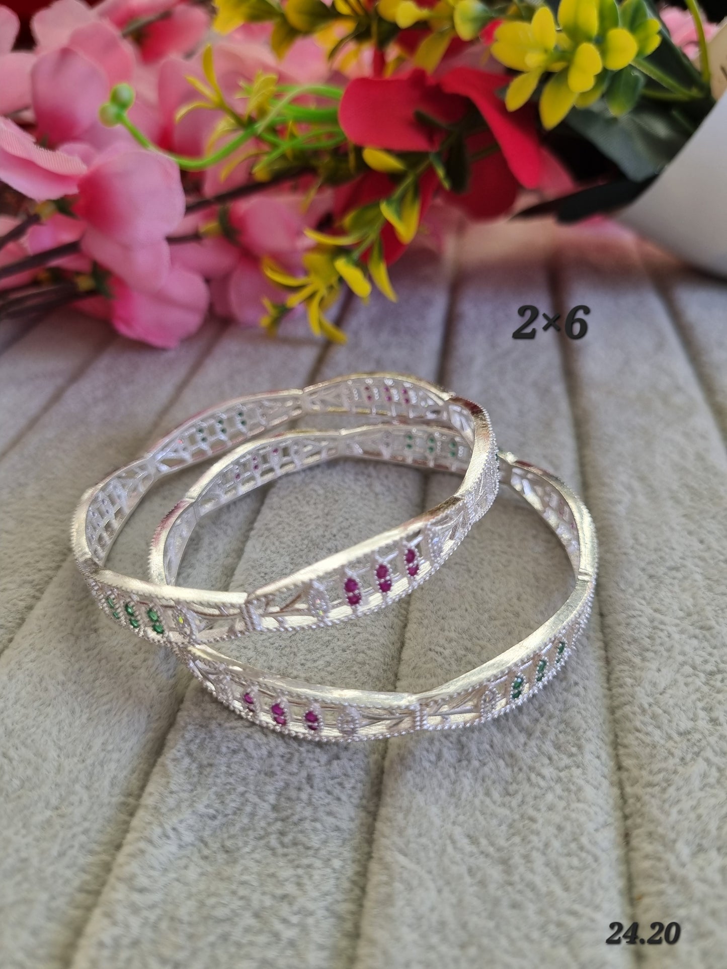 Premium silver daily wear bangles