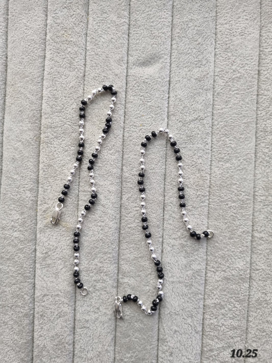 Premium silver dhaga payal