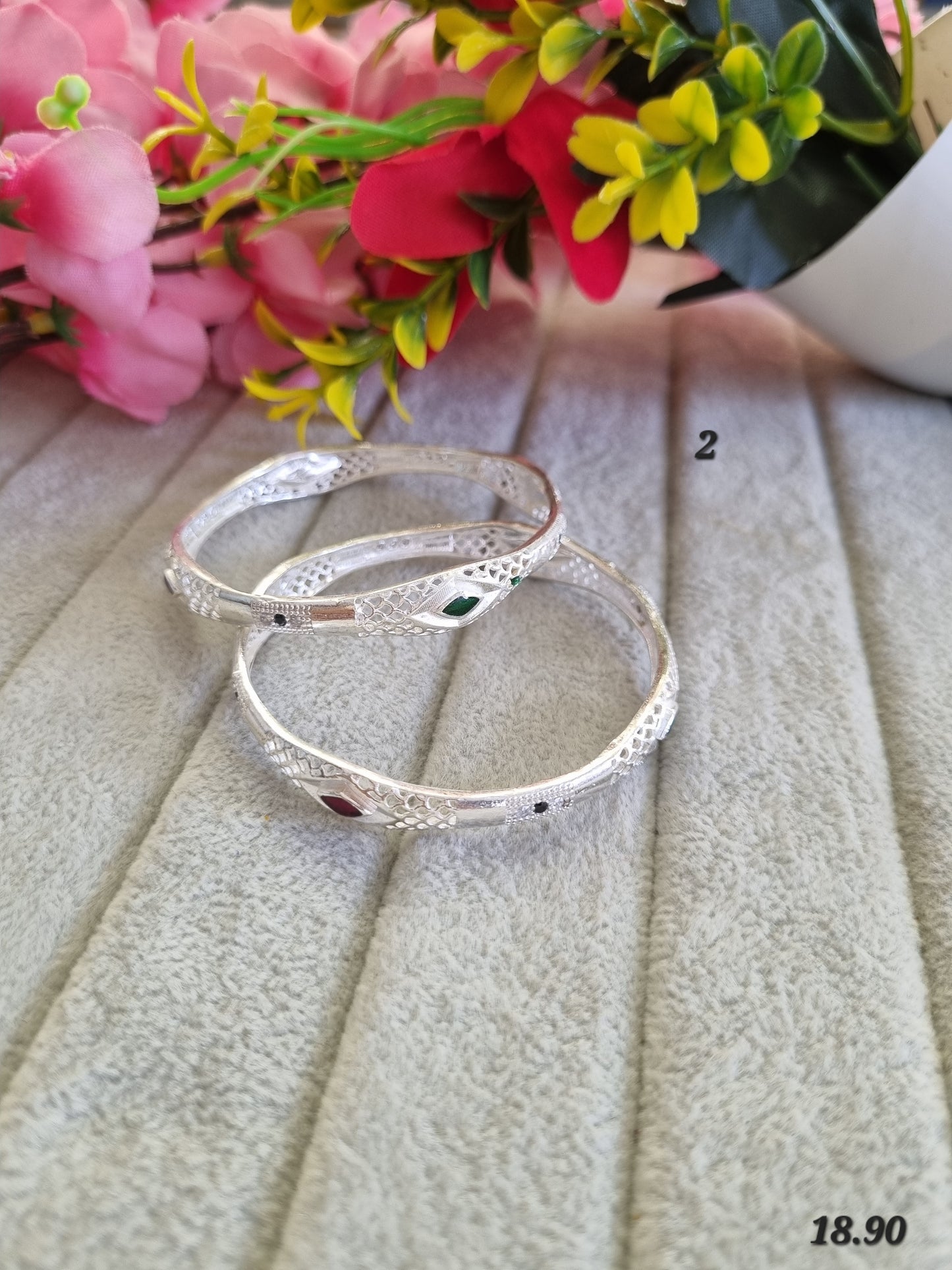 Premium silver daily wear bangles