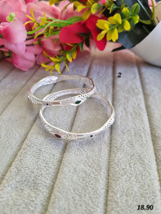 Premium silver daily wear bangles