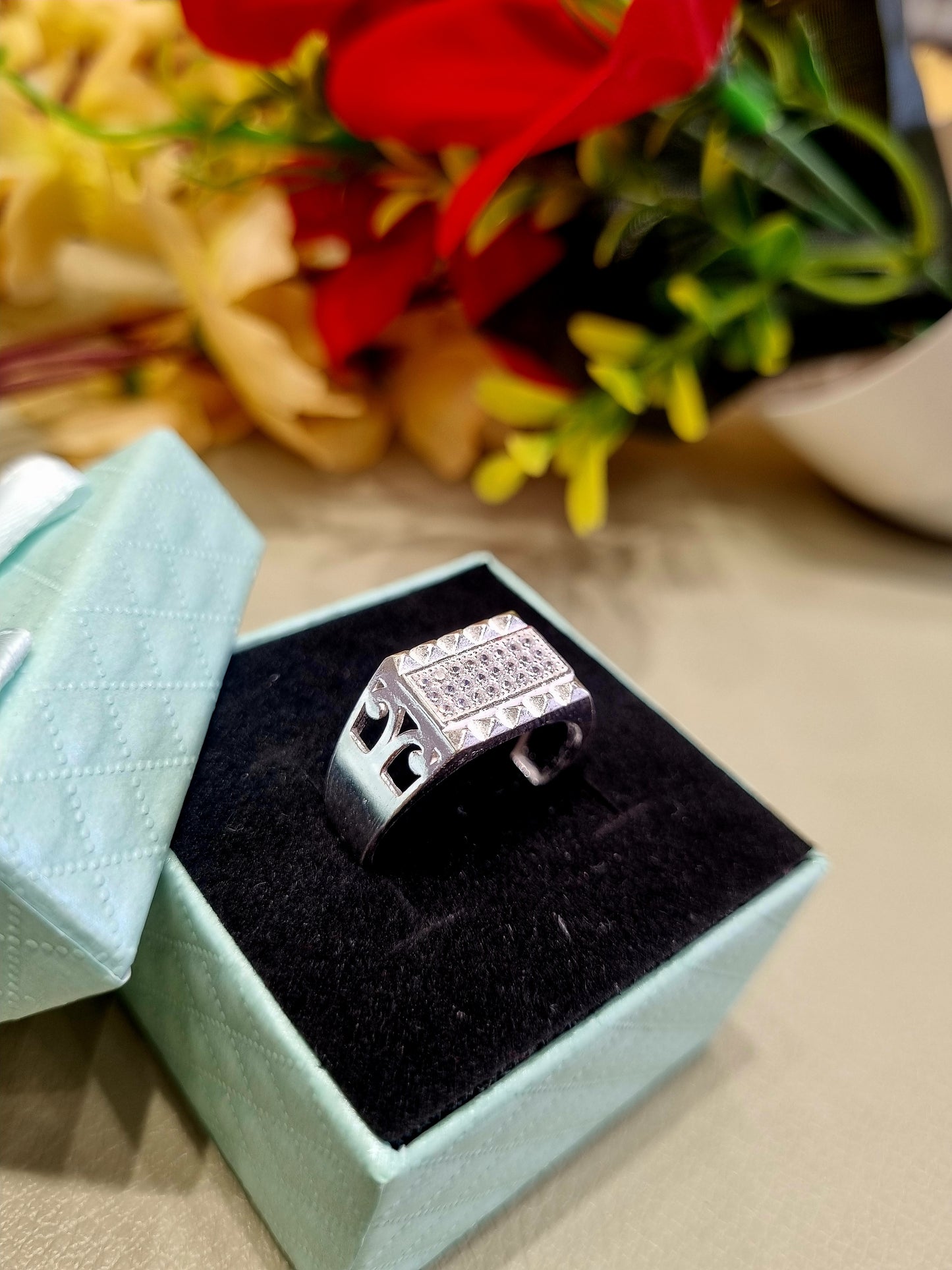 Sliver men's ring
