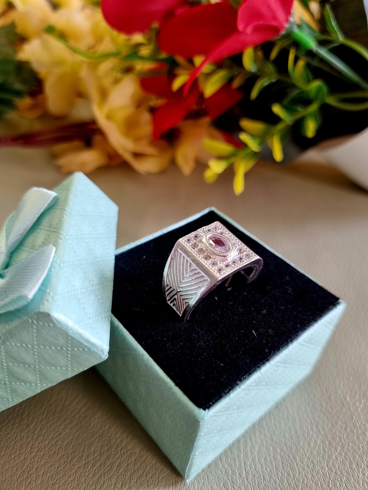Sliver men's ring