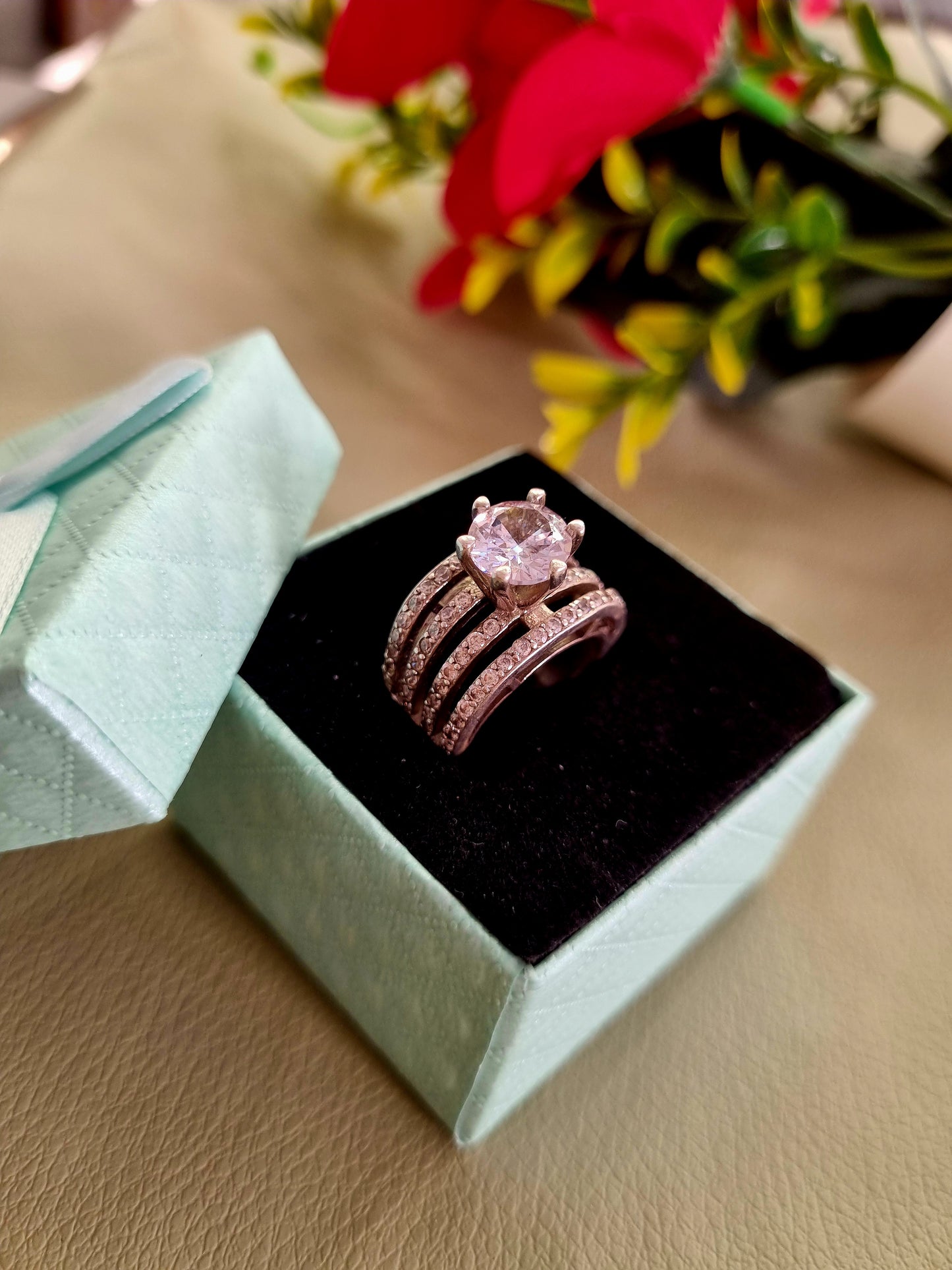 92.5 pure Silver Ladies ring