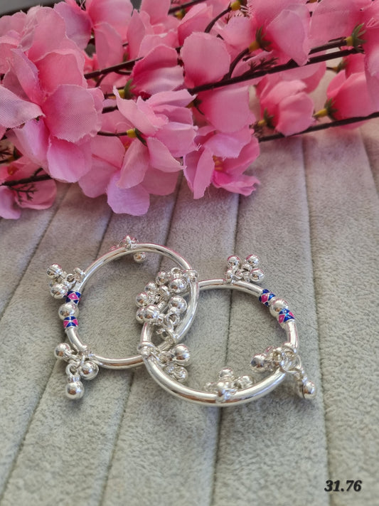 Sliver Baby kada payal