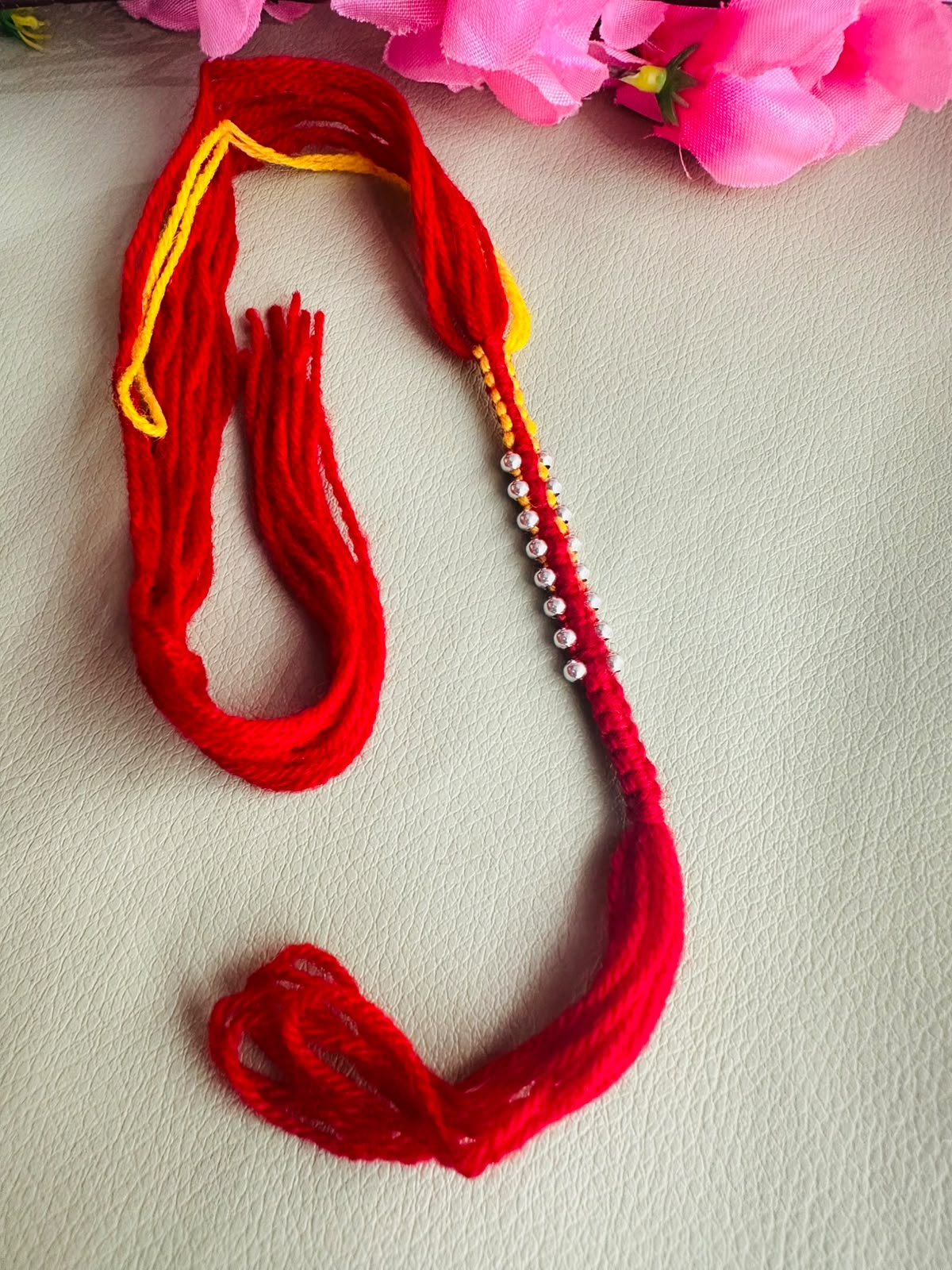 Premium silver rakhi