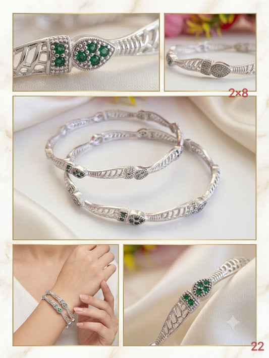 Premium silver daily wear bangles