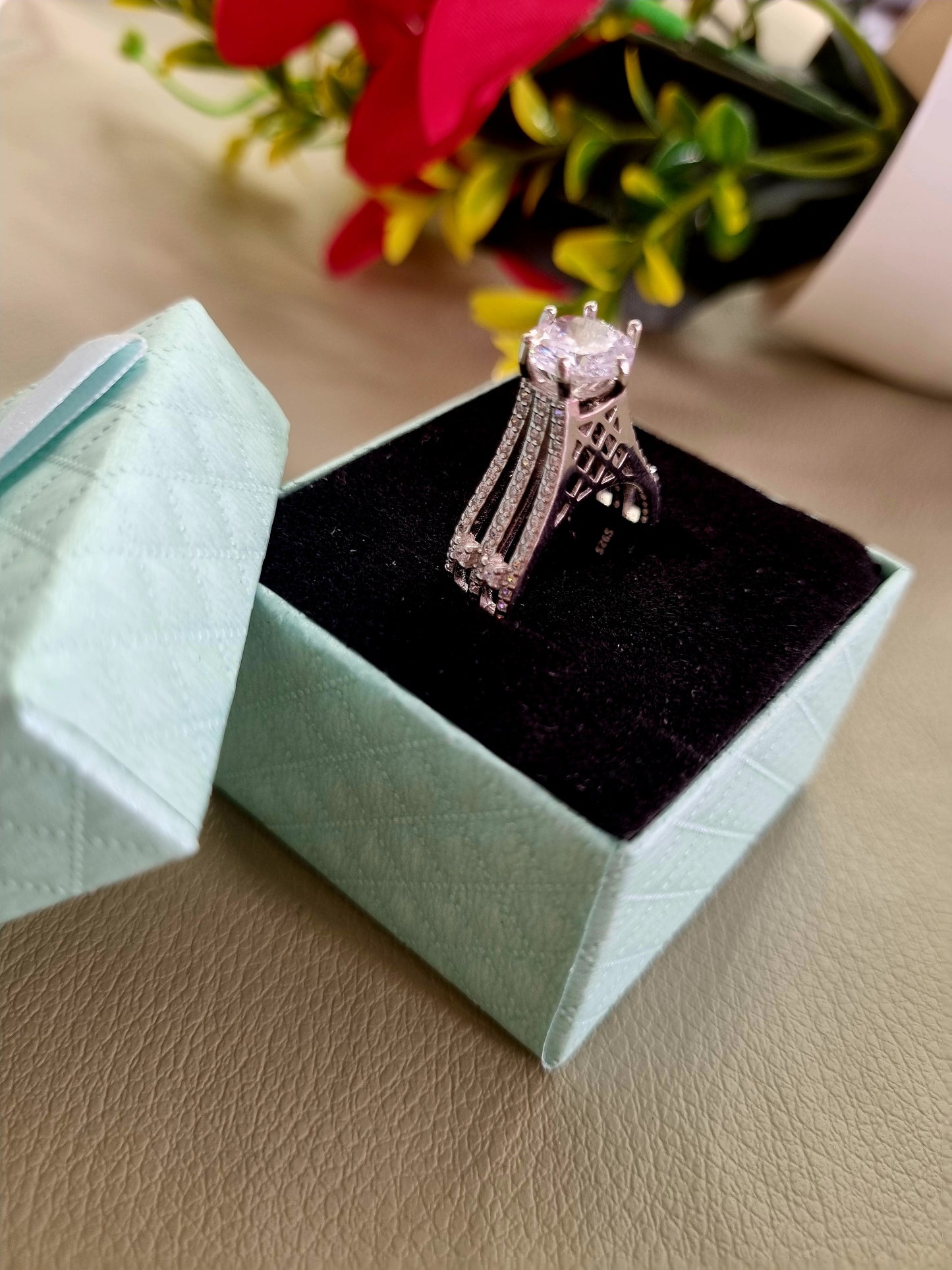 92.5 pure Silver Ladies ring