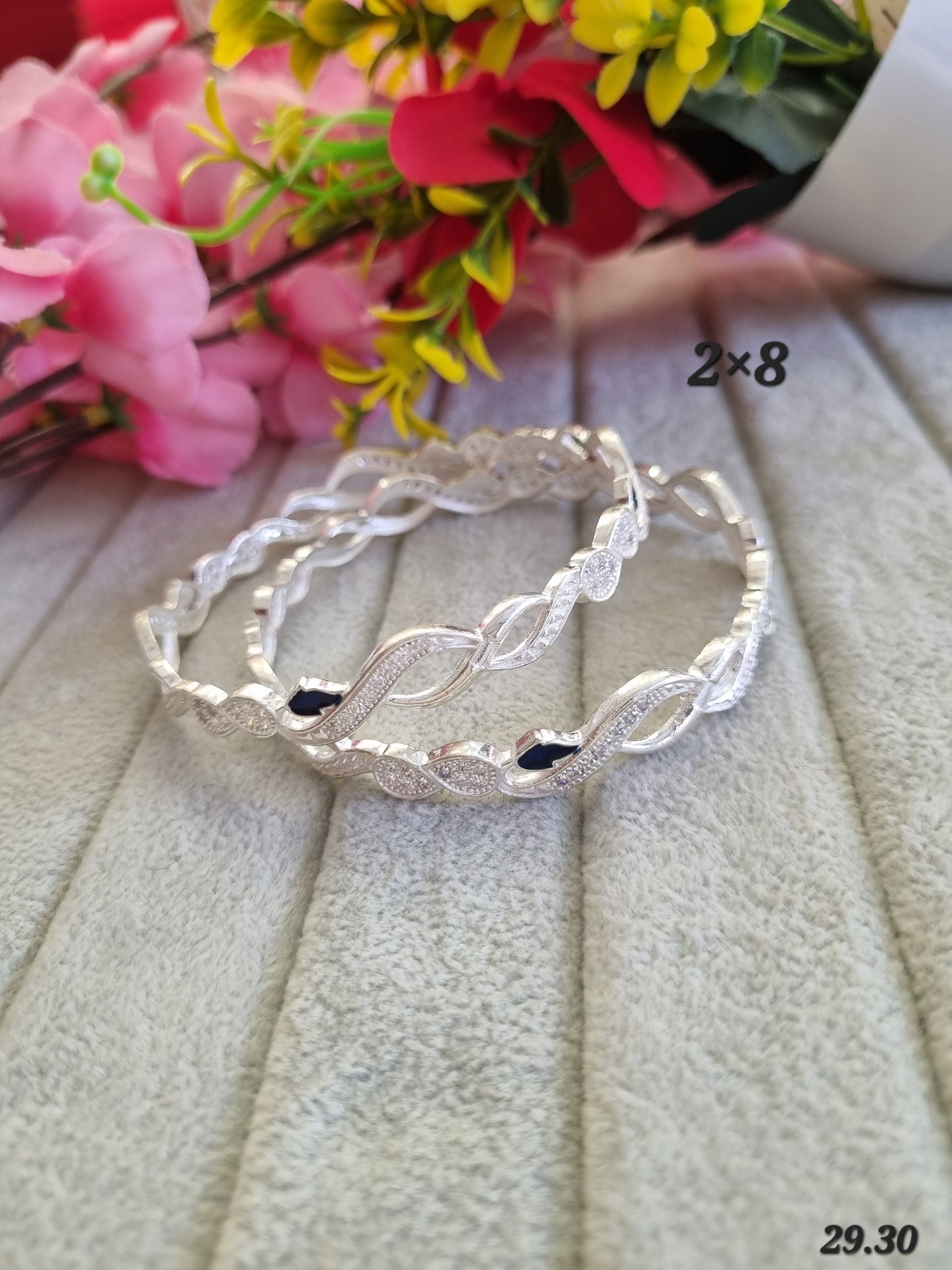 Premium silver daily wear bangles