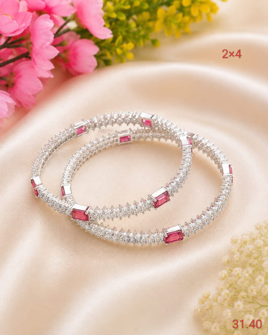 Premium silver daily wear bangles