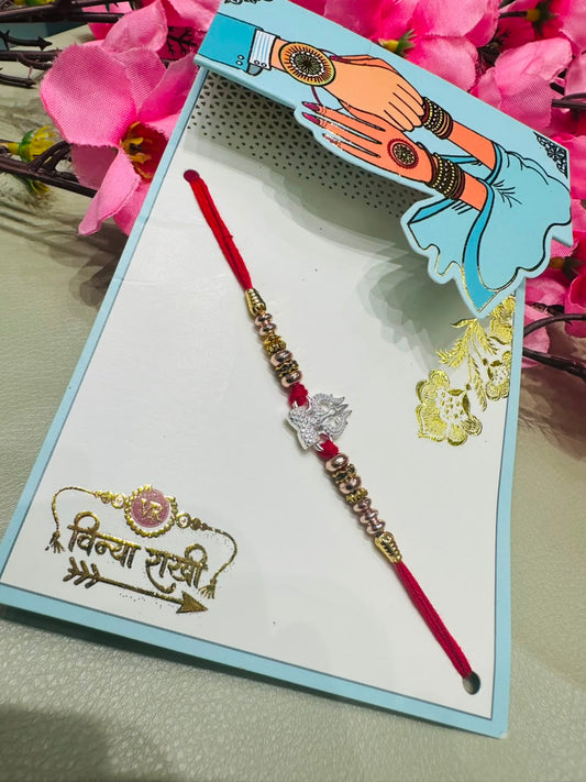 Premium silver rakhi