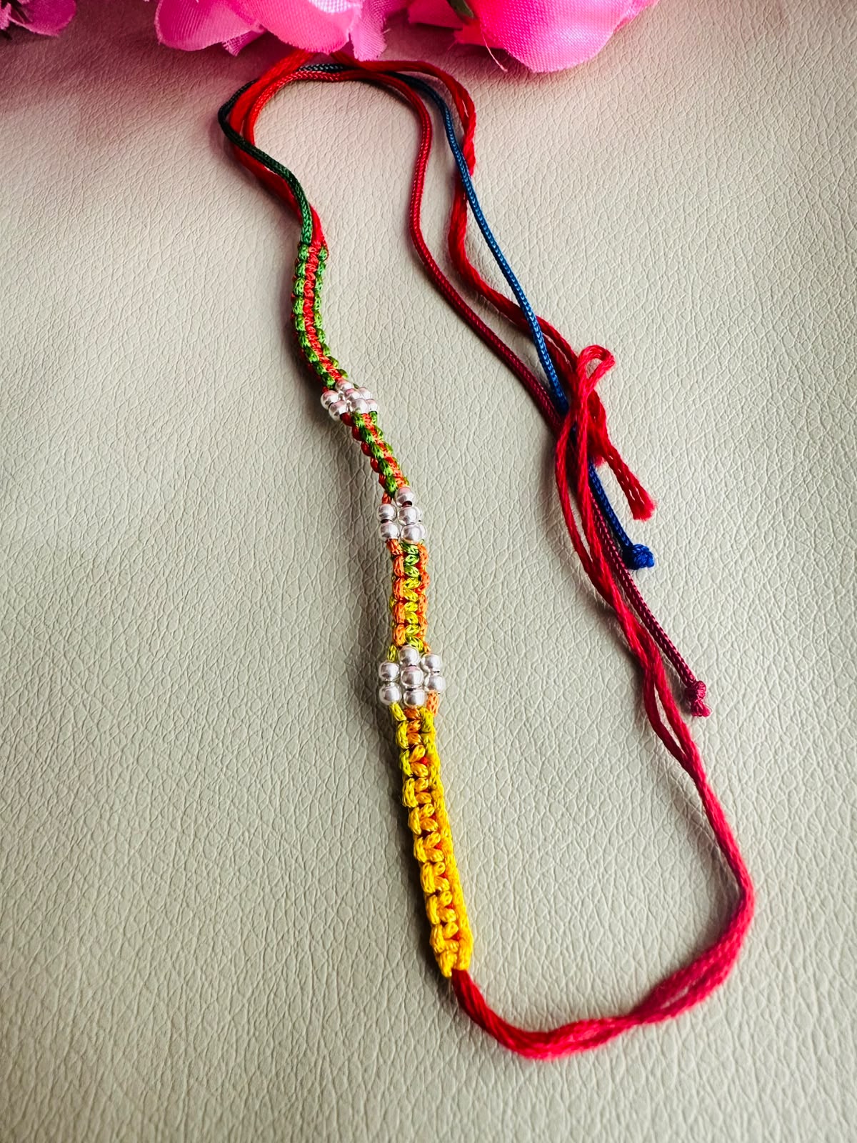 Premium silver rakhi