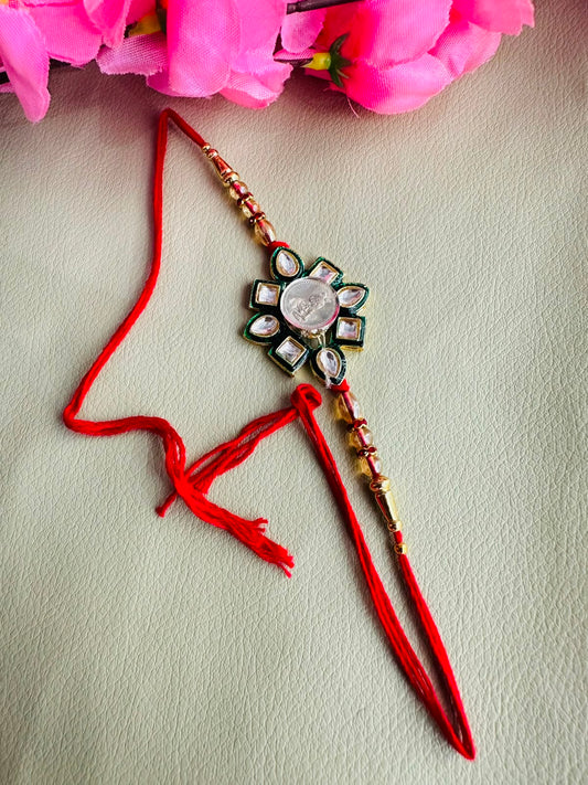 Premium silver rakhi