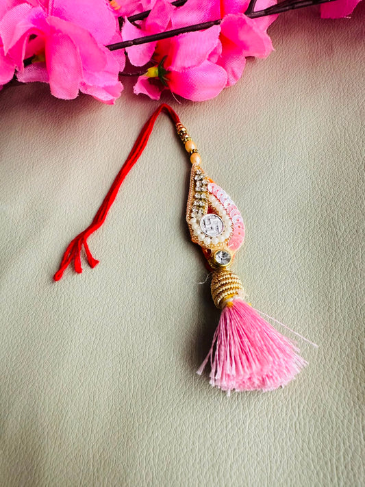 Premium silver rakhi