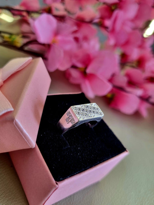 Sliver men's ring