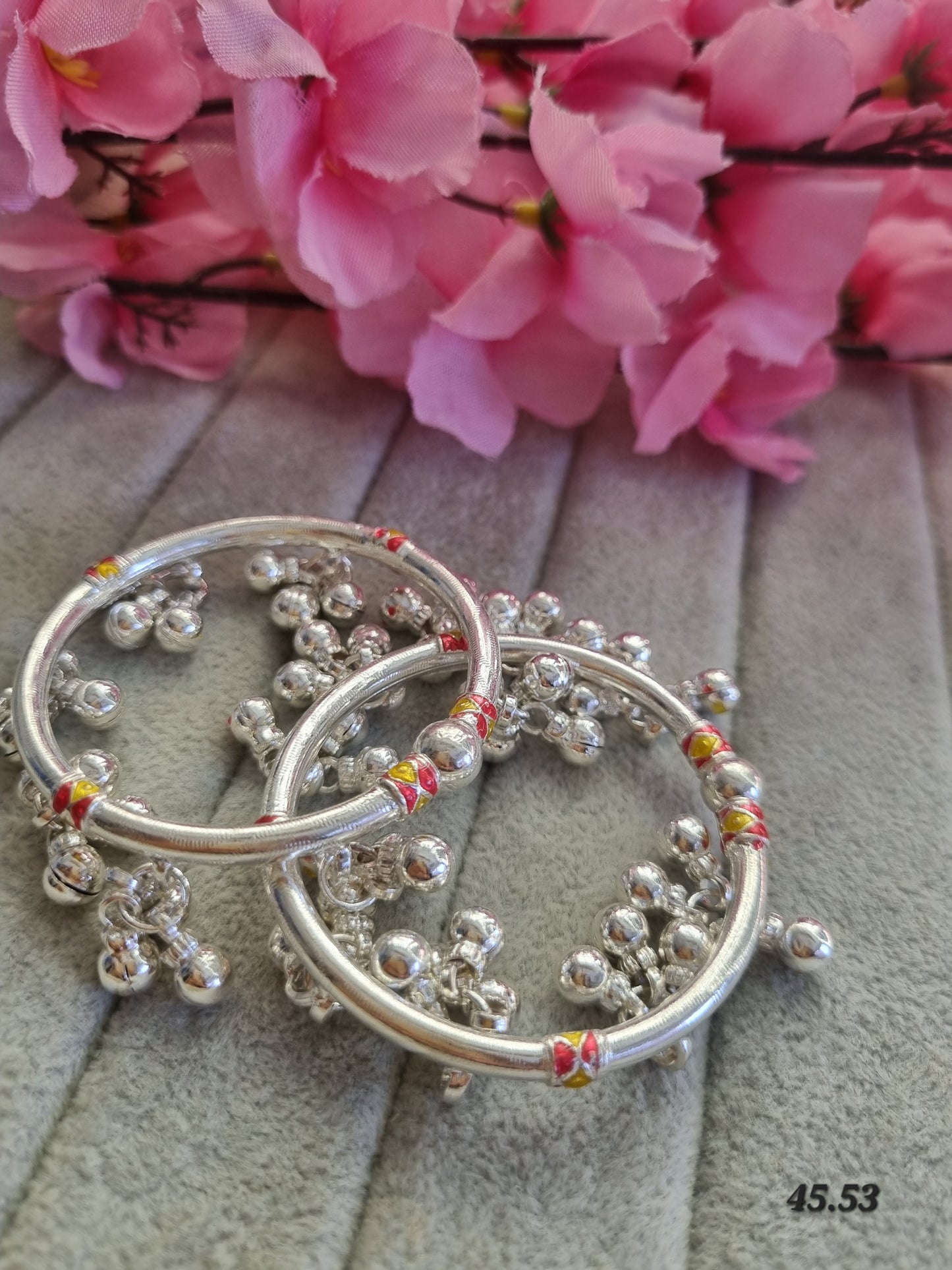 Sliver baby kada payal