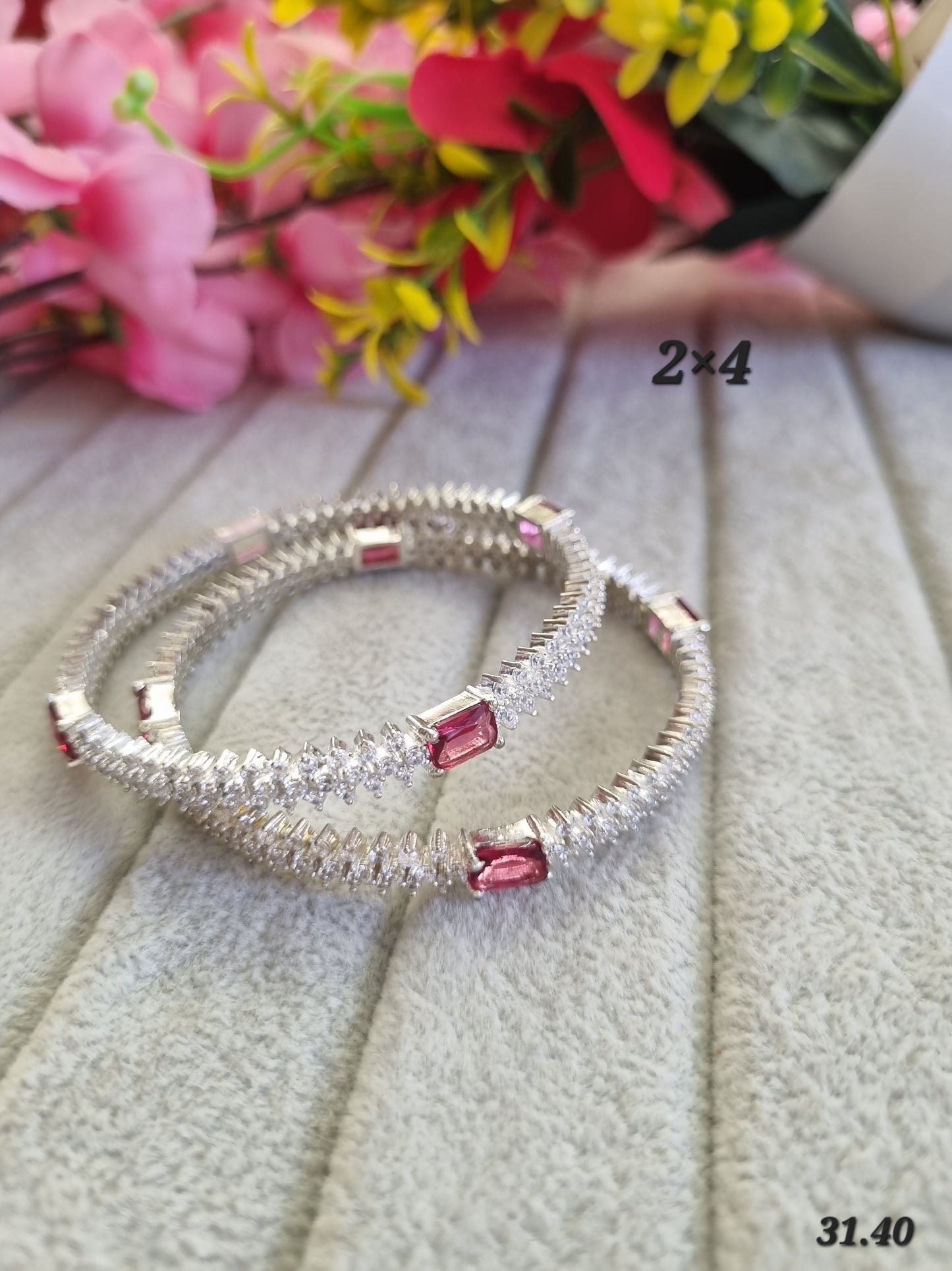 Premium silver daily wear bangles
