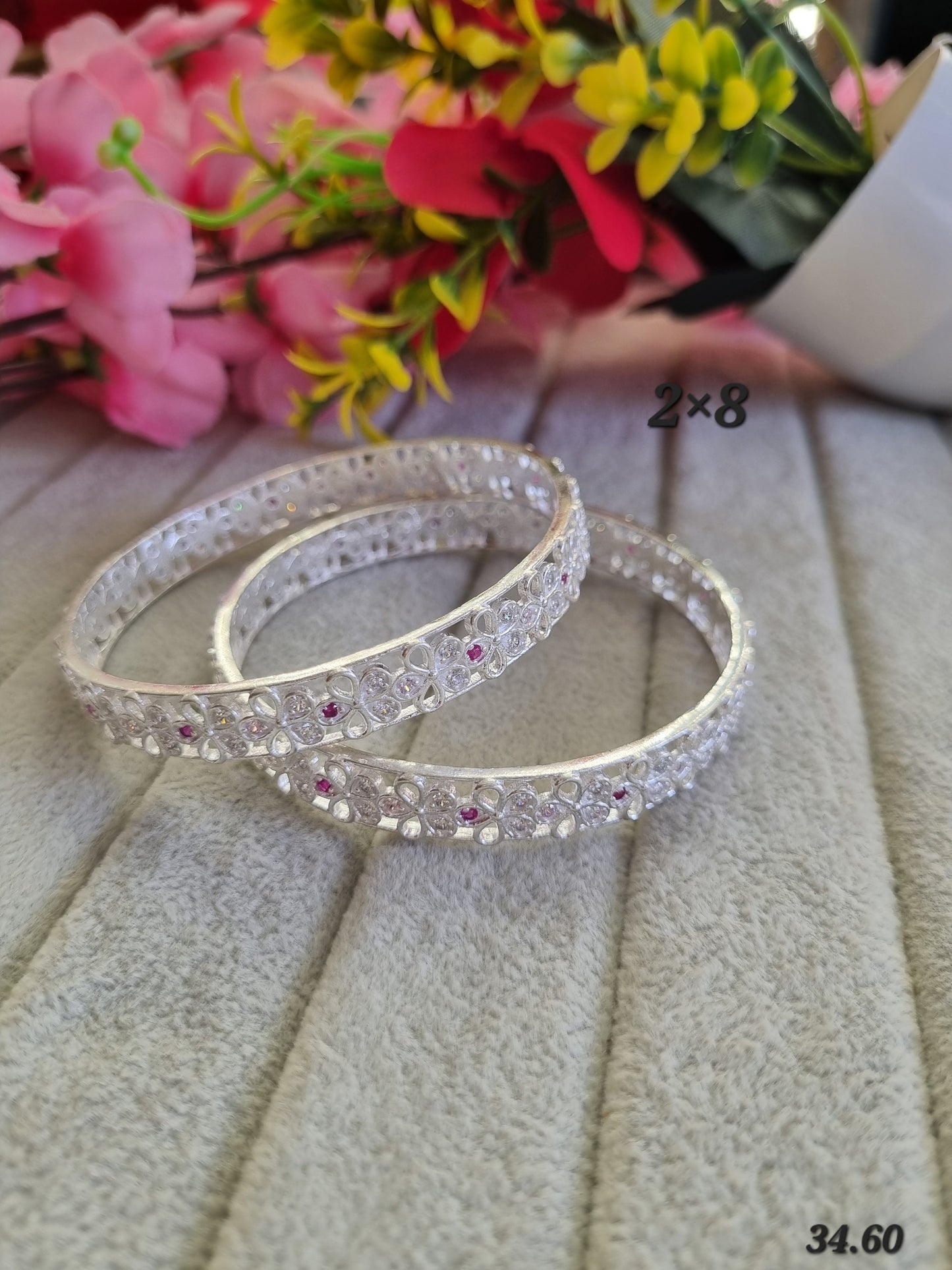 Premium silver daily wear bangles