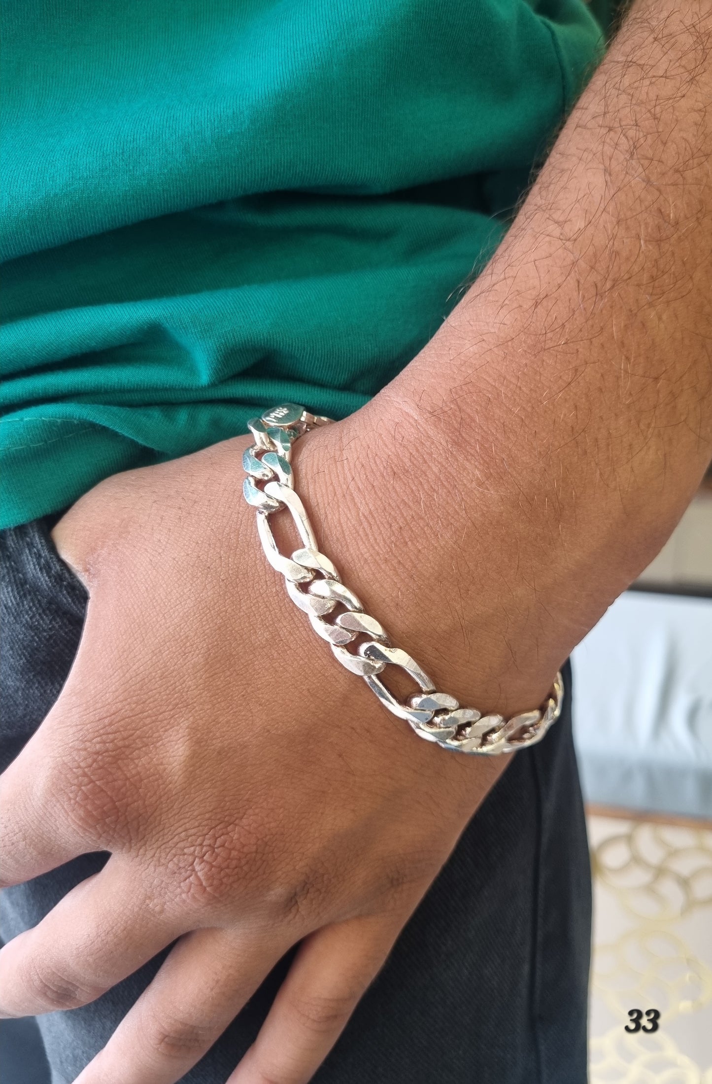Sliver men's bracelet