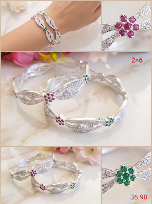 Premium silver daily wear bangles