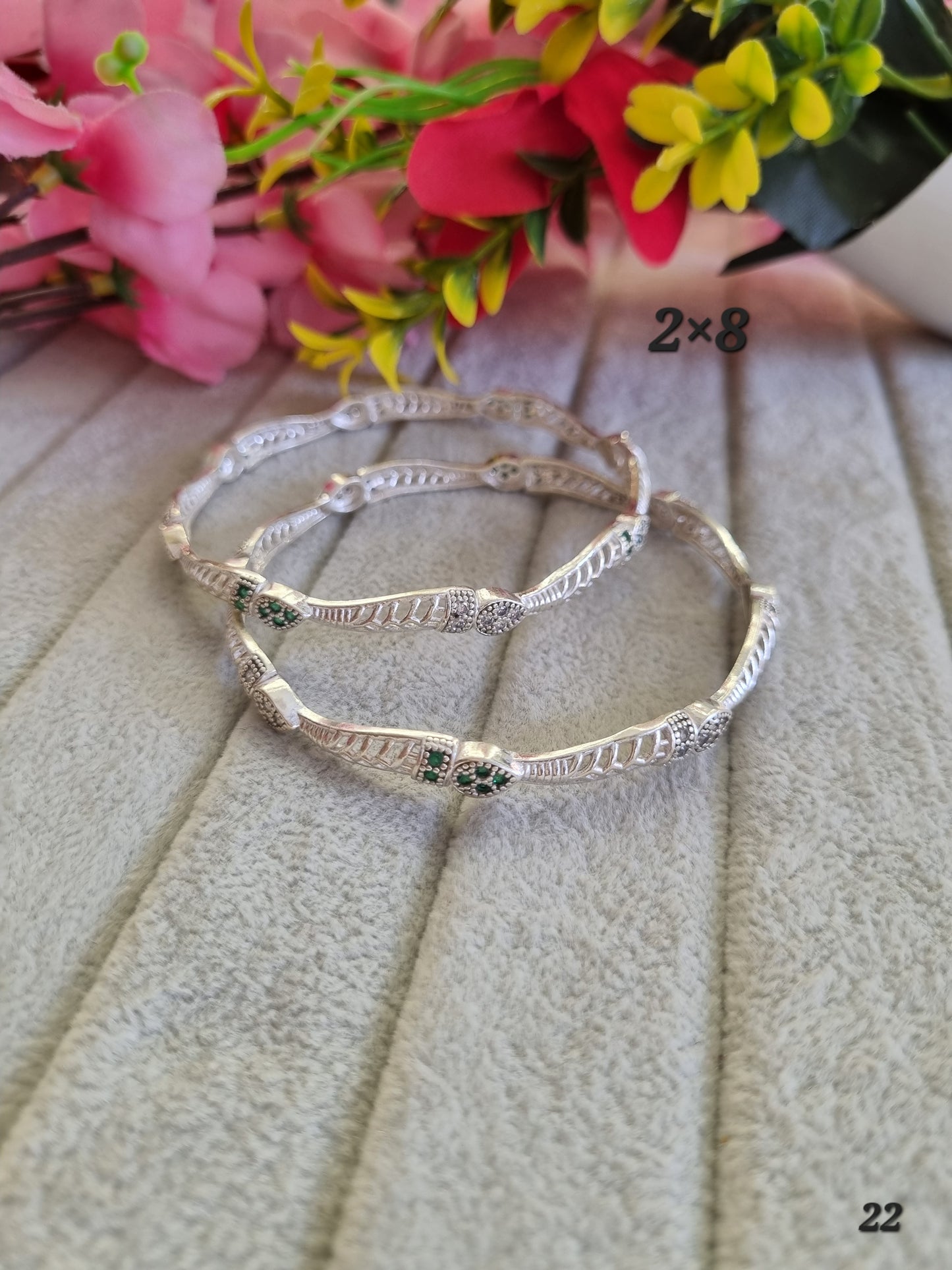 Premium silver daily wear bangles