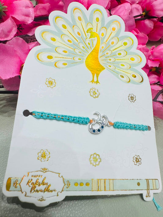 Premium silver rakhi