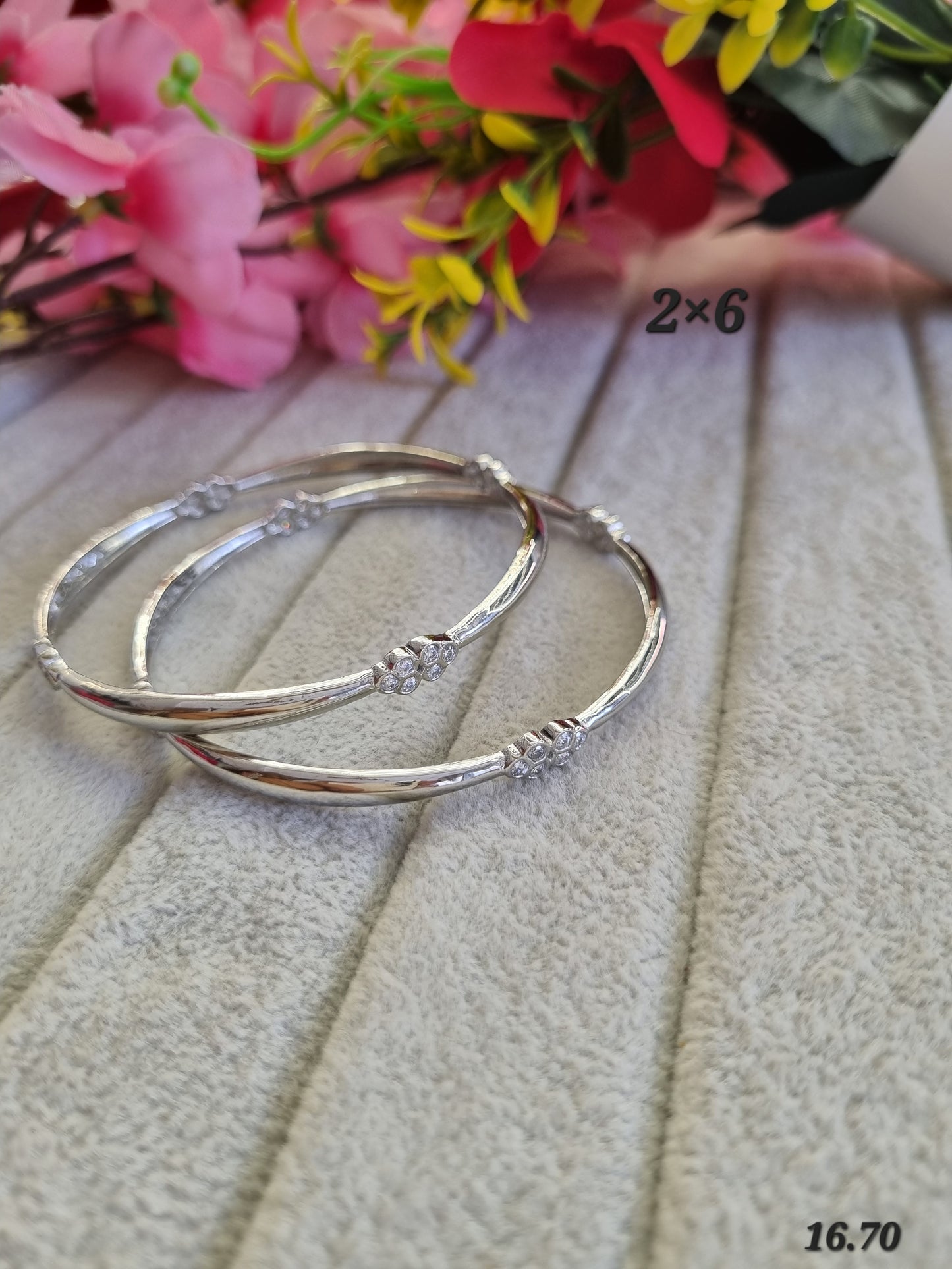 Premium silver daily wear bangles