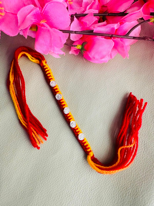 Premium silver rakhi