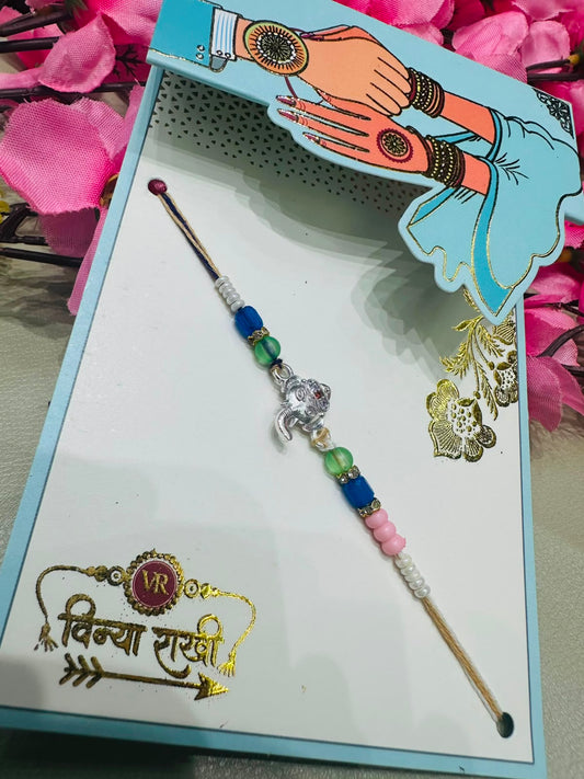 Premium silver rakhi